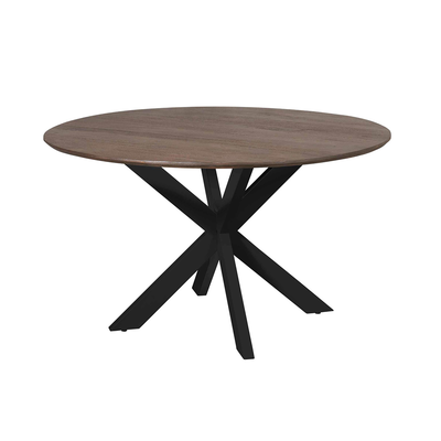 Eettafel De Bokke Rond Bruin & Zwart