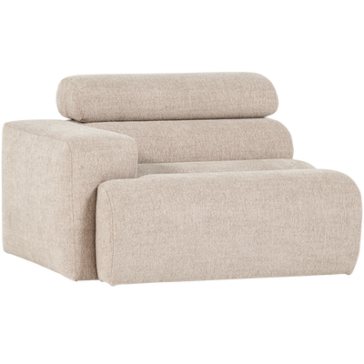 Novi 1-zits element arm links boucle karamelbruin