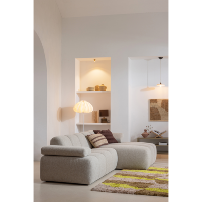 1,5-zits bank Mojo met Arm Links Bouclé Beige Melange