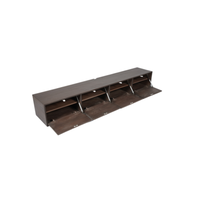 Zwevend Tv-meubel All Walnut
