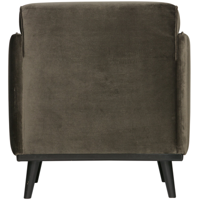 Statement fauteuil met arm chenille velvet perzikroze