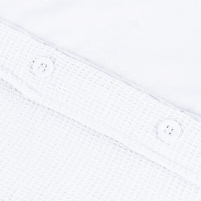Dekbedovertrek Waffle crisp white