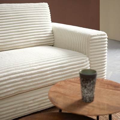Hoekbank Avero Crème Chaise Longue