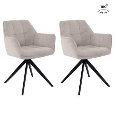 Eetkamerstoel Charlotte natural - set van 2