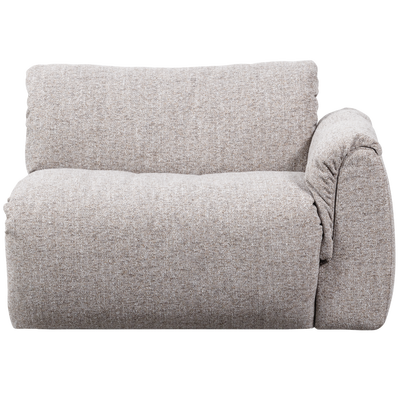 Baggy 1-zits element met arm rechts geweven chenille bruin