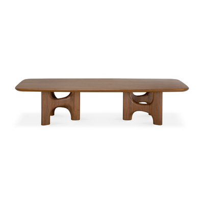 Salontafel Flow teak wild brown 150x60 cm