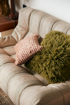 HKliving Fluffy kussen Blush