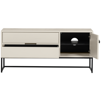 Silas tv meubel 120 cm grenen dust [fsc]