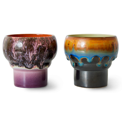 HKliving lungo mugs(set van 2)- 70's Ceramics
