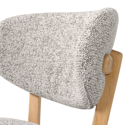 Udar barstoel naturel met houten frame bruin [fsc]