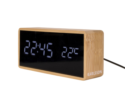 Karlsson wekker Triangle bamboo