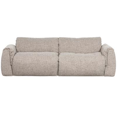 Baggy 2-zits bank 3d chenille middenbruin