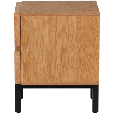 Tours ladekast/nachtkastje 2 lades melamine/mdf naturel