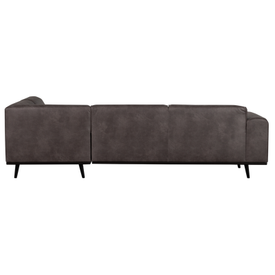 Statement hoekbank rechts chenille velvet terra