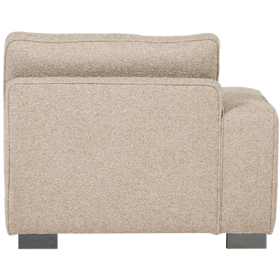 Lazy 1-zits element met arm links boucle antraciet