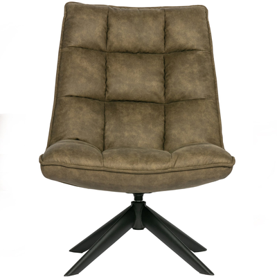 Jouke draaifauteuil chenille structuur roestbruin [fsc]