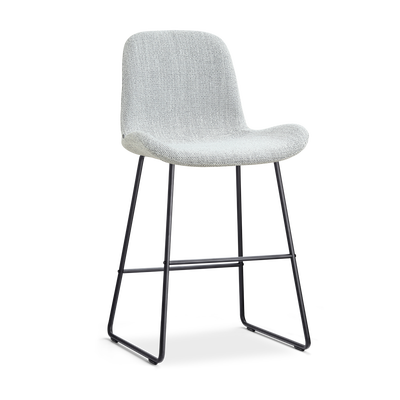 Barkruk Nino-Fé gestoffeerd met zwart onderstel (zithoogte 65 cm)
