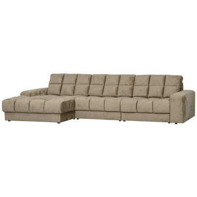 Second date chaise longue links velvet antraciet