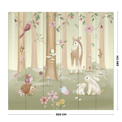 Digitaal behang Fairy Garden