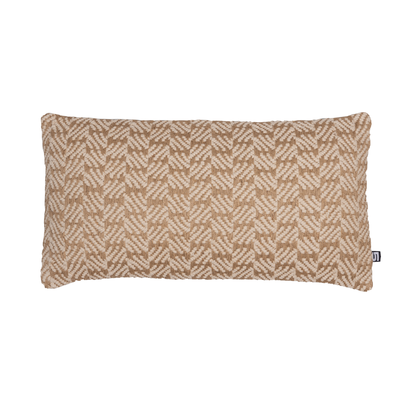 Kussen Jute naturel/wit