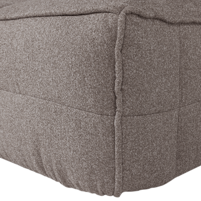 Cluster hocker velvet warm taupe