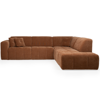 JaxxChoice hoekbank Kady roestbruin