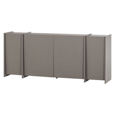 Brock dressoir 200 cm essen fineer warmgrijs [fsc]
