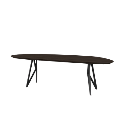 Studio HENK tafel Butterfly Blob - zwart frame, gerookte beits