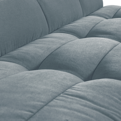 Cluster eetbankje met rugleuning boucle khaki bruin