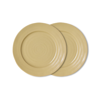 HKliving Servies Farmhouse Ceramics Klein bord - set van 2