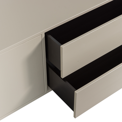 Settle down tv meubel 200 cm grenen middenbruin [fsc]