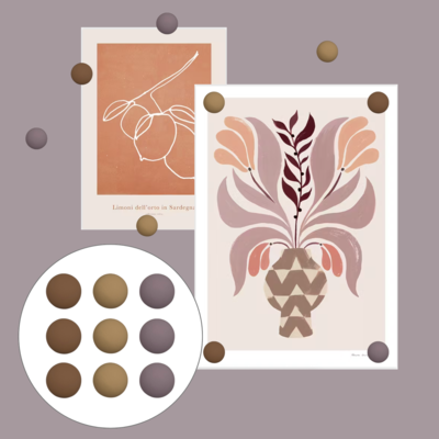 Magneetjes voor magneetbord | Set van 9