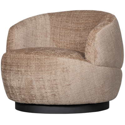 Woolly draaifauteuil boucle naturel melange