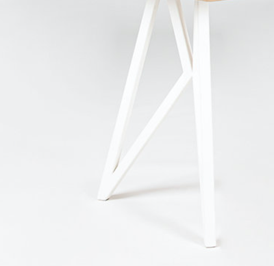 Studio HENK tafel Butterfly Blob - wit frame, HPL Fenix bianco kos