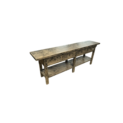 Wandtafel zwart finish 4 la en plank uniek