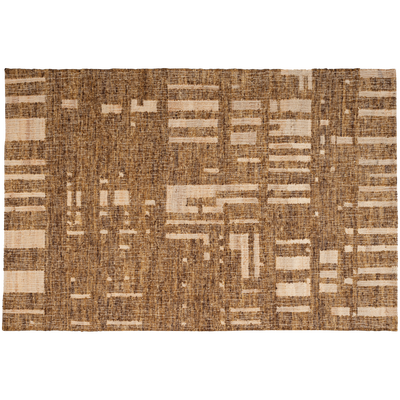 Ian handgeweven vloerkleed wol/katoen bruin 170x240cm