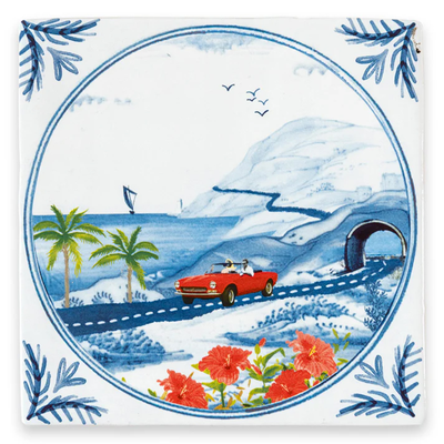 StoryTiles Wandtegel Sunny road trip