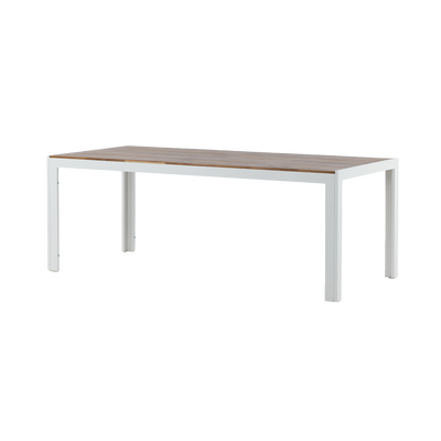 Tuintafel Lasse aluminium - houten tafelblad