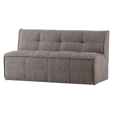 Cluster eetbankje met rugleuning boucle khaki bruin