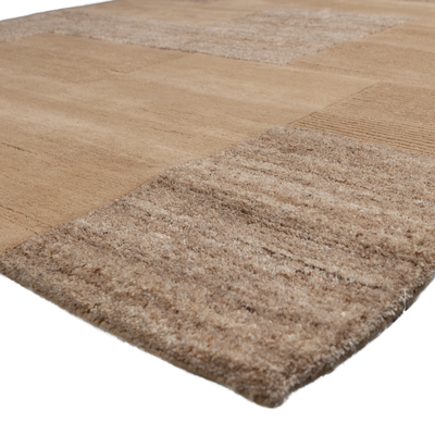 Noven handgeweven vloerkleed wol/katoen zand 170x240cm