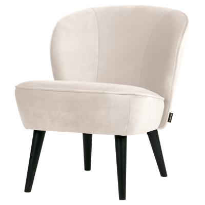 Sara fauteuil velvet off white [fsc]
