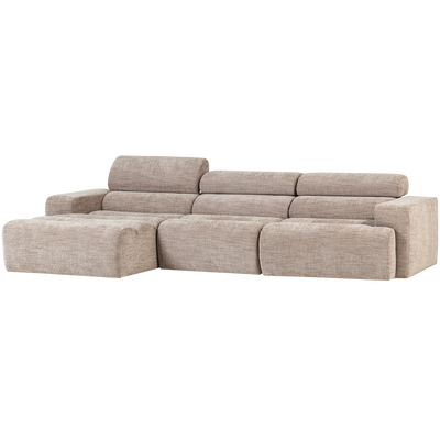 Novi chaise longue bank links oranje melange