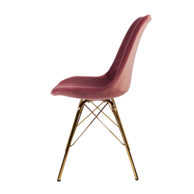 Kuipstoel Velvet goud frame