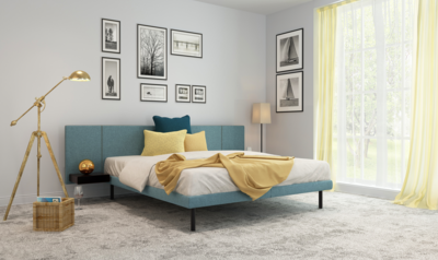 Kreamat® boxspring set Volita vlak inclusief aanhangkasten