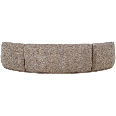 Batavier half ronde bank 6-zits velvet bruin melange