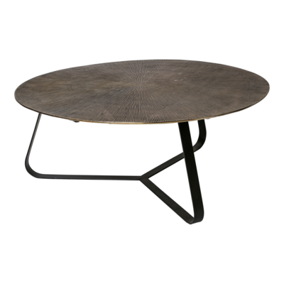 Salontafel Kian goud/zwart