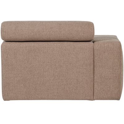 Novi chaise longue element arm links ribstof terra