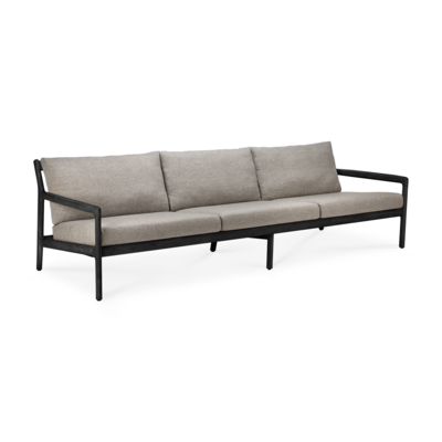 Ethnicraft - Outdoor - Teak Jack sofa 265cm - zwart
