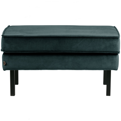 Rodeo hocker op poten velvet kastanjebruin