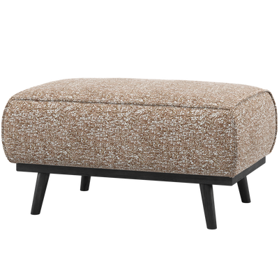 Statement hocker lichtbruin melange